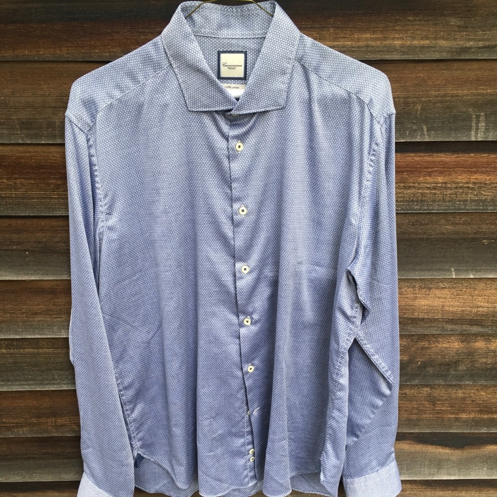 NWOT Camicissima Men’s Italian Shirt, 16/41